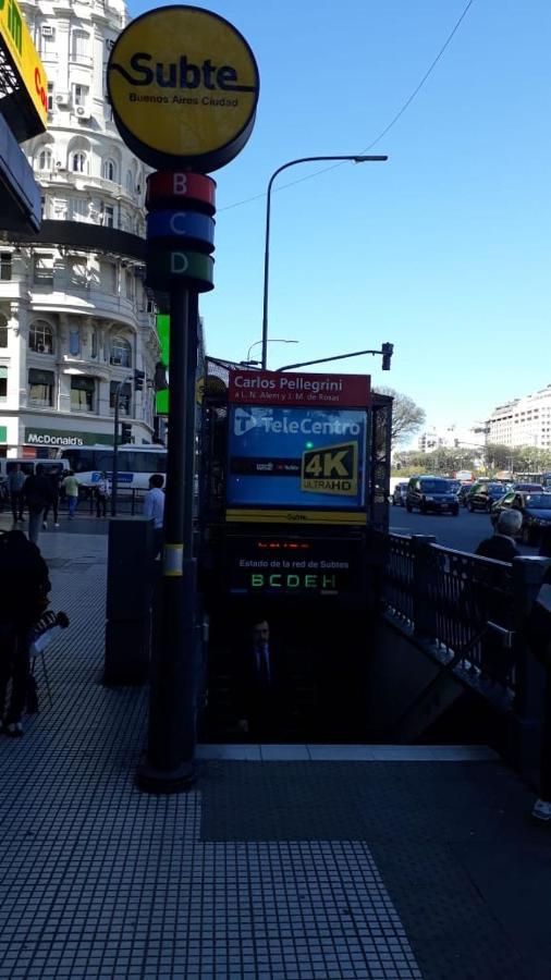 Que Mejor Vista Del Obelisco Piso A La Calle Corrientes بوينس آيرس المظهر الخارجي الصورة