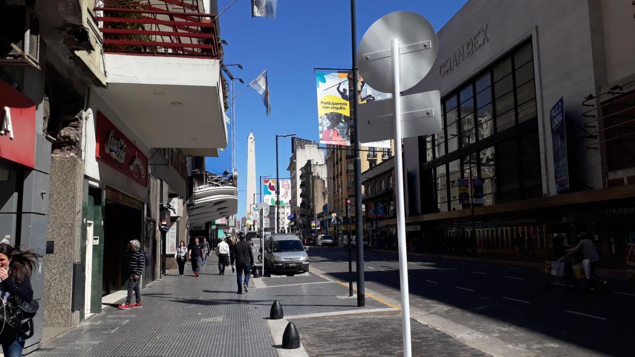 Que Mejor Vista Del Obelisco Piso A La Calle Corrientes بوينس آيرس المظهر الخارجي الصورة