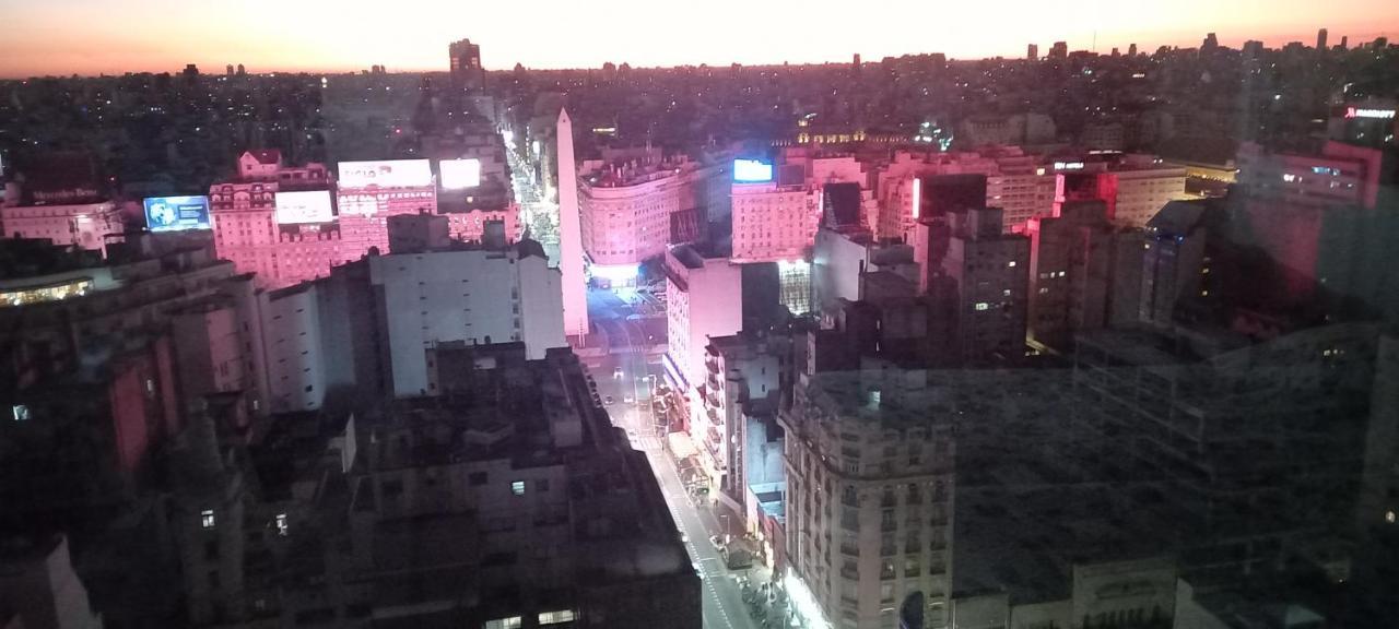Que Mejor Vista Del Obelisco Piso A La Calle Corrientes بوينس آيرس المظهر الخارجي الصورة
